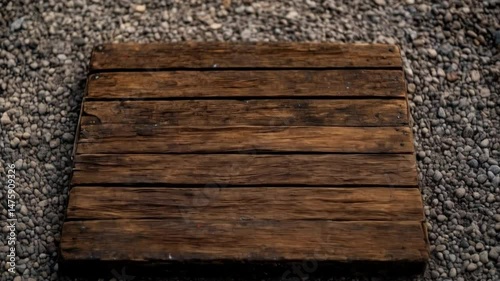 A richly textured old brown wooden board surface with natural timber plank patterns
