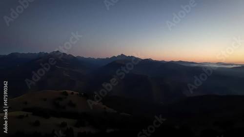 Sunrise in the mountains