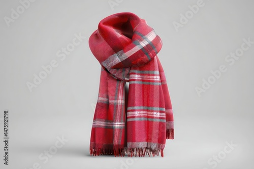 3D cartoon scarf mockup offering space to showcase your custom design or logo placement.