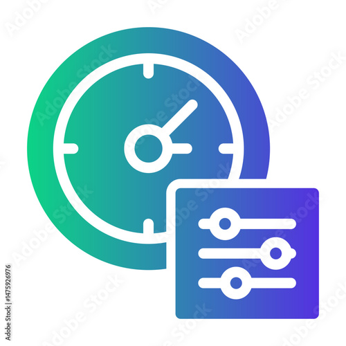 time management Gradient icon