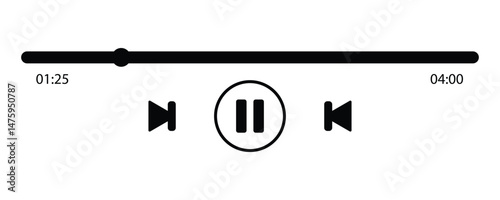 Media Player Control Icons – Play, Pause, Stop, and UI Buttons for Audio and Video Interfaces. Free Download Media Player Control Icons – Play, Pause, Stop, and UI Buttons for Audio and Video Interfaces. - GFXLoad