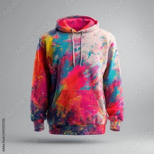 Customizable hoodie mockup with space for your own creative design.