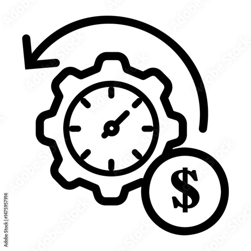 short term Line Icon