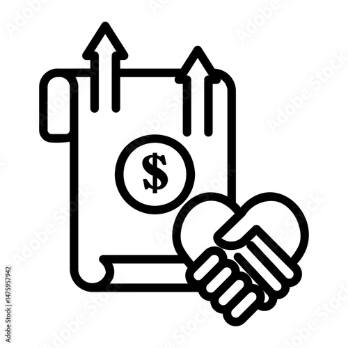 agreement Line Icon