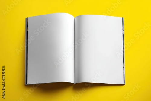 Magazine spread mockup with customizable space for ad placements, logos, or promotional material.