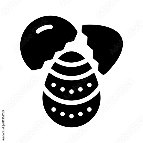 eggshell glyph icon