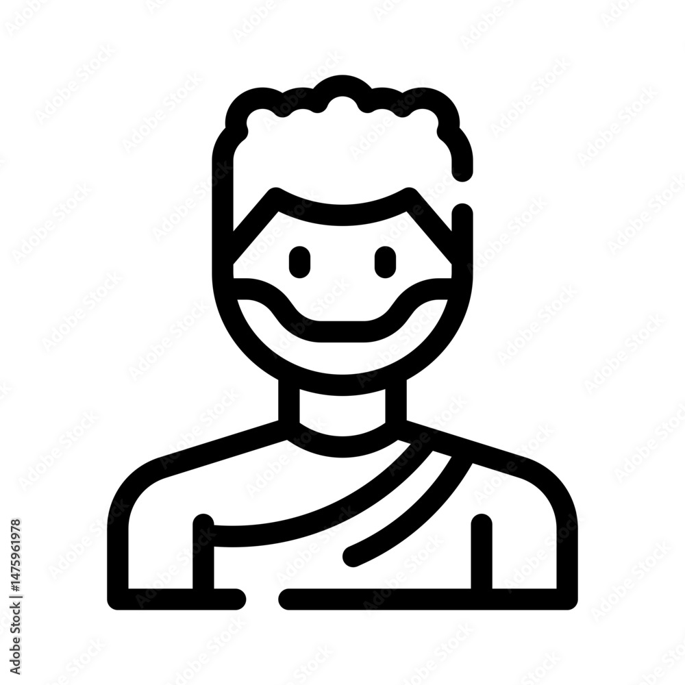 Fototapeta premium Hajj line icon