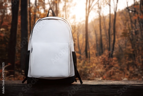 Backpack mockup showcasing a clear area for adding your logo or custom brand.