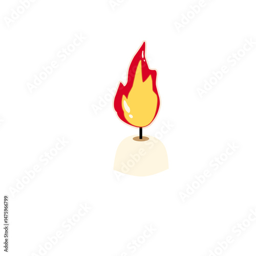 Matchstick illustration 