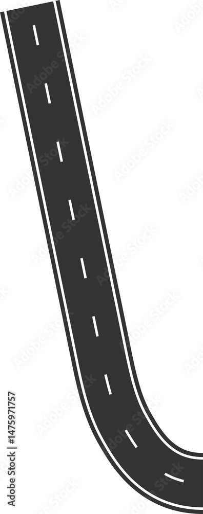 Fototapeta premium Street and road elements for city map, highway, traffic