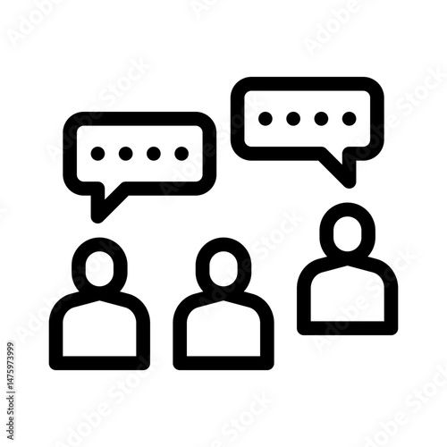 group chat line icon