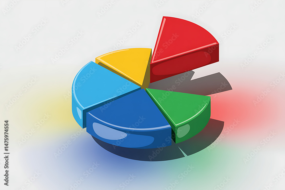 Obraz premium 3d pie chart