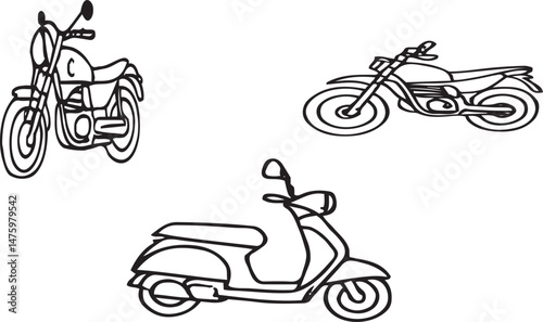 motorcycle vector art.