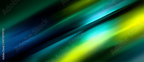Abstract bright diagonal lines background with blue, green, yellow color gradient and sharp edges, suitable for website banner, fashion or print advertisement, crystal clear graphic resource