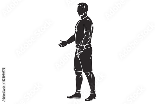 A black silhouette of a young man with a gun suggests danger in shadow
