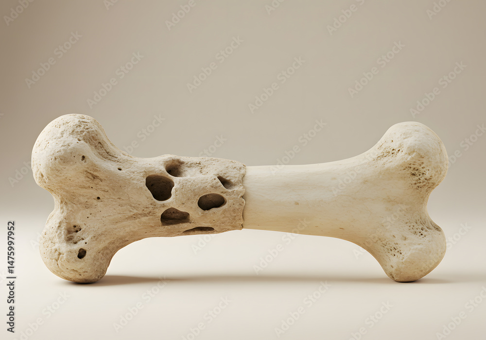 Fototapeta premium Detailed bone structure illustration