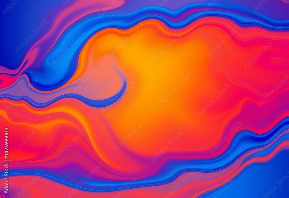 Fluid blue-orange gradient, vibrant abstract art, full color spectrum, paint, swirl Fluid blue-orange gradient, vibrant abstract art, full color spectrum, paint, swirl