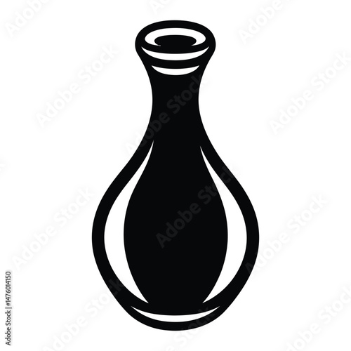 Vase icon. Simple illustration of vase icon for web design isolated on white background