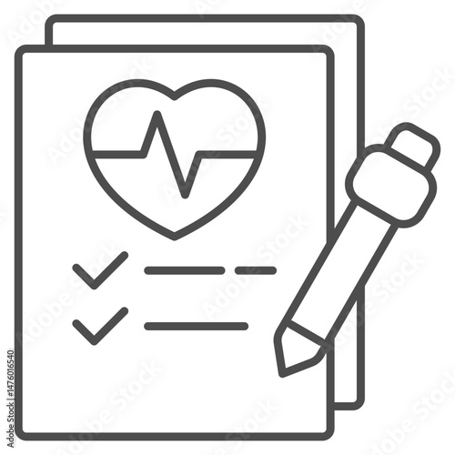 Healthcare Report  Icon Element For Design