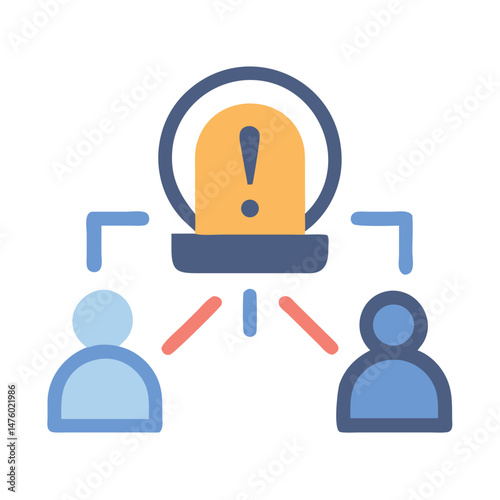 Alert system connecting people with potential danger notification