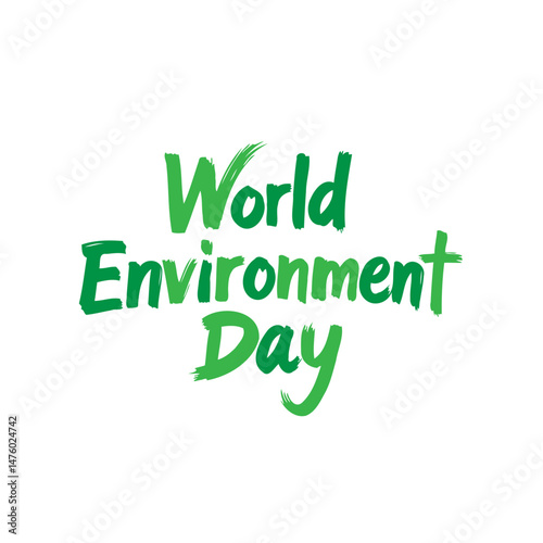 Illustrative Typography Celebrating Global Environmental Awareness and Sustainability