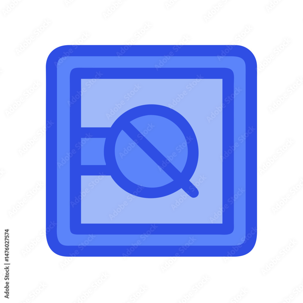 Obraz premium Blue Safe Combination Lock Icon for Security Concepts