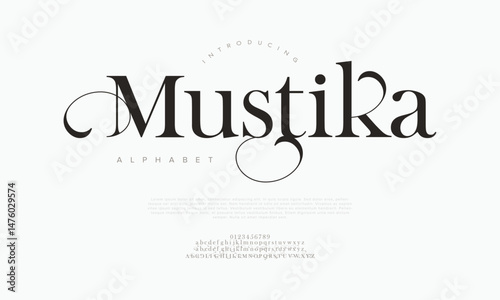Graceful serif font with ornamental swashes, perfect for wedding invitations, branding, and elegant layouts