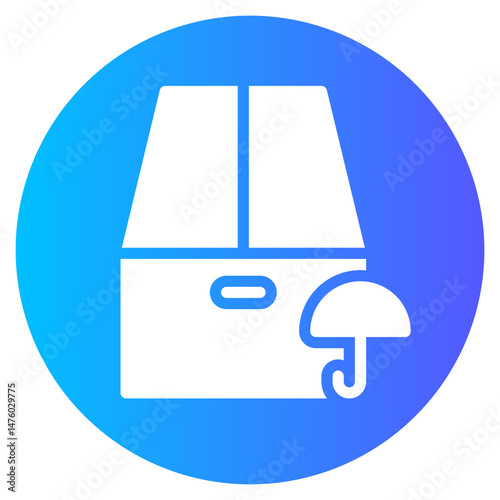 keep dry gradient icon