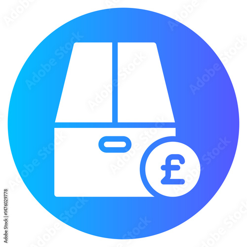 pound gradient icon
