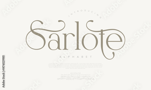 Charming serif font with flourished strokes, perfect for wedding designs, branding, and editorial visuals