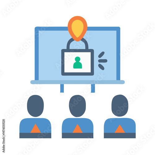 Data privacy training for company employees using locked software