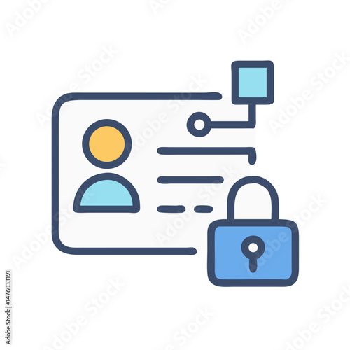 Protected identification card symbolizing secure access and data safety