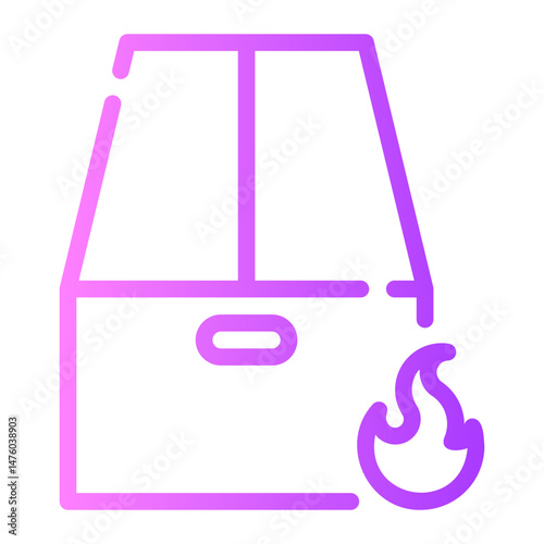 flame gradient icon