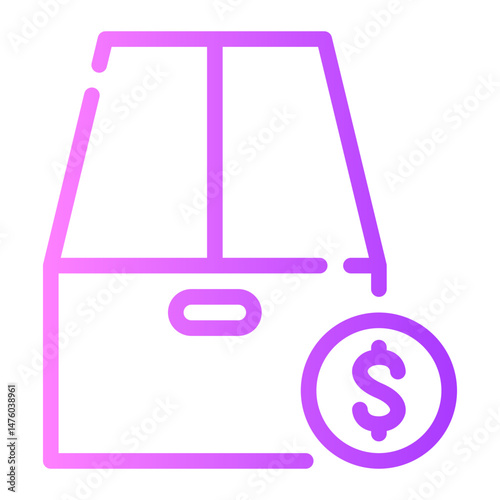 money gradient icon
