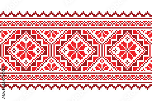 Ethnic oriental, traditional European pattern. Design pattern. Textile fabric. Ukrainian, Belarusian, African, Indonesian. Illustration. Seamless Aztec style abstract vector illustration for clothing
