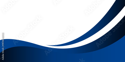 Mobile Modern blue banner background. Graphic design banner pattern background template with dynamic wave shapes. EPS 10. Vector background.