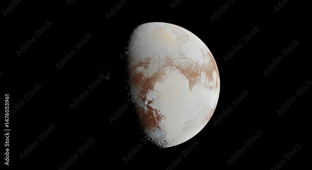 Pluto Celestial Body in Outer Space Pluto Celestial Body in Outer Space