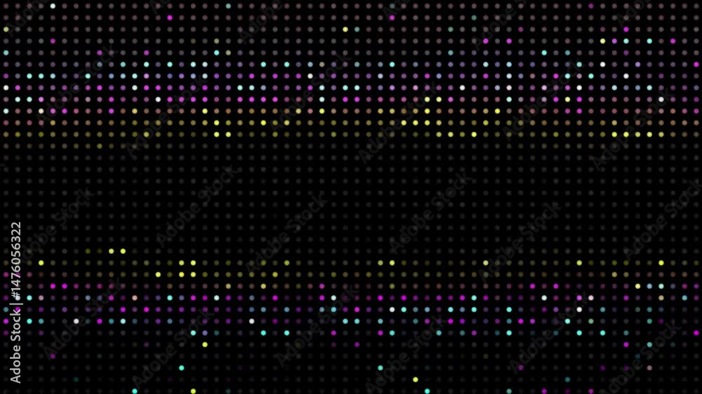 gradient colorful dot background, visual grid, abstract digital animation