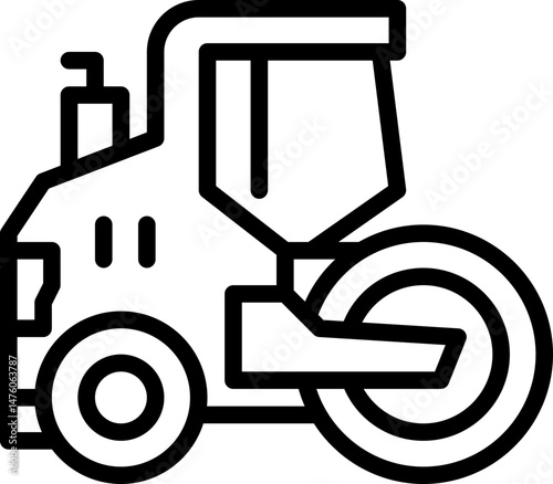 Road roller icon