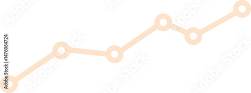 Statistic curve graph vector illustration