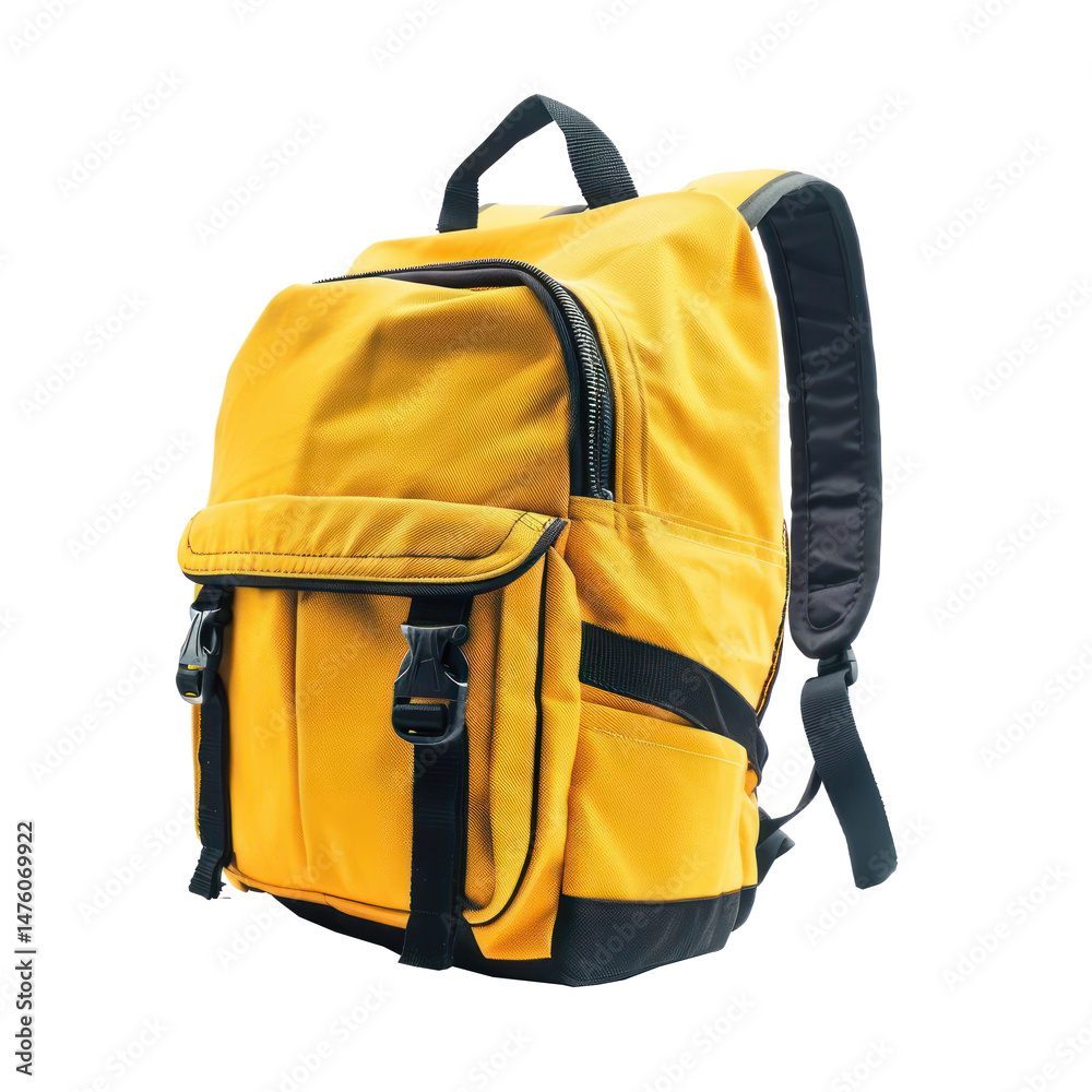 Fototapeta premium schoolbag side view full body isolate on white background