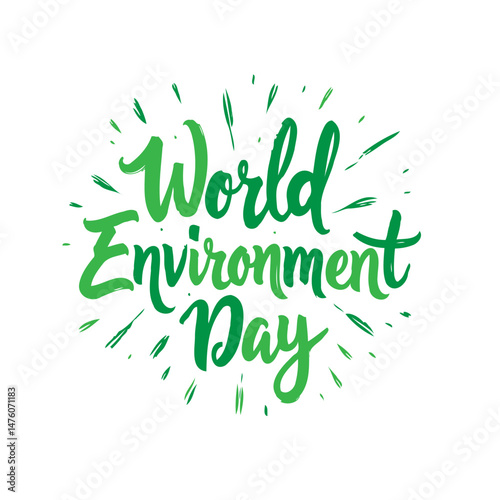 Celebration of ecological preservation: A stylized typography for worldwide observance