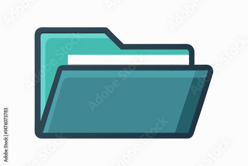 folder with raised tab