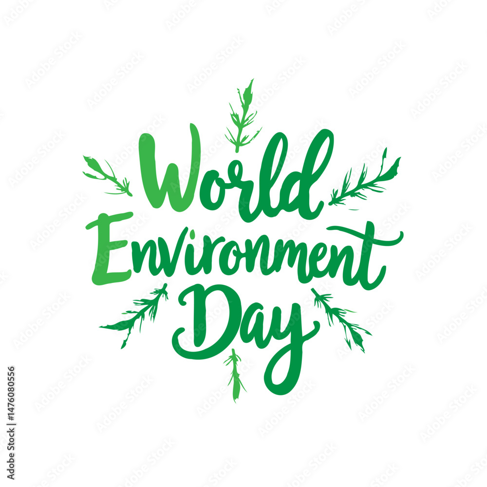 Obraz premium Celebrating Global Ecology Awareness: A World Environment Day Emblem