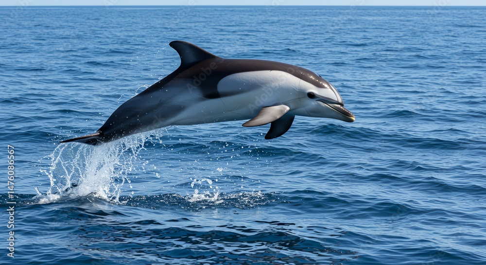 Fototapeta premium Dolphin Leaping From the Ocean