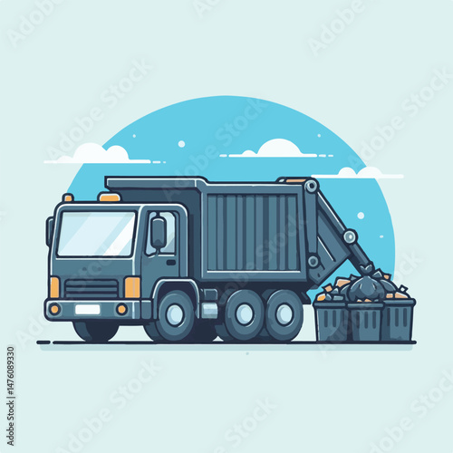 garbage, truck, trash, waste, recycling, service, recycle, rubbish, vehicle, transport, junk, environment, collection, container, clean, transportation, dump, garbage truck, disposal, urban, refuse, c
