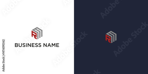 Company Logo with Initials RM – Modern and Minimalist Monogram Design for Branding and Corporate Identity