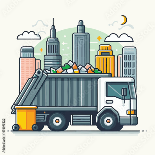 garbage, truck, trash, waste, recycling, service, recycle, rubbish, vehicle, transport, junk, environment, collection, container, clean, transportation, dump, garbage truck, disposal, urban, refuse, c