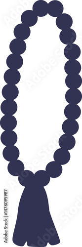 Muslim rosary traditional religious accessory