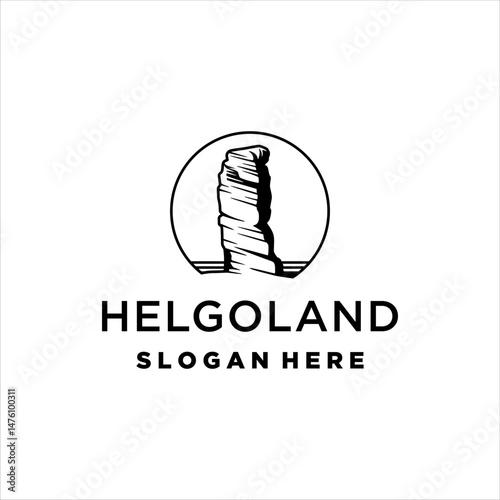 Helgoland lange anna logo with masculine style design